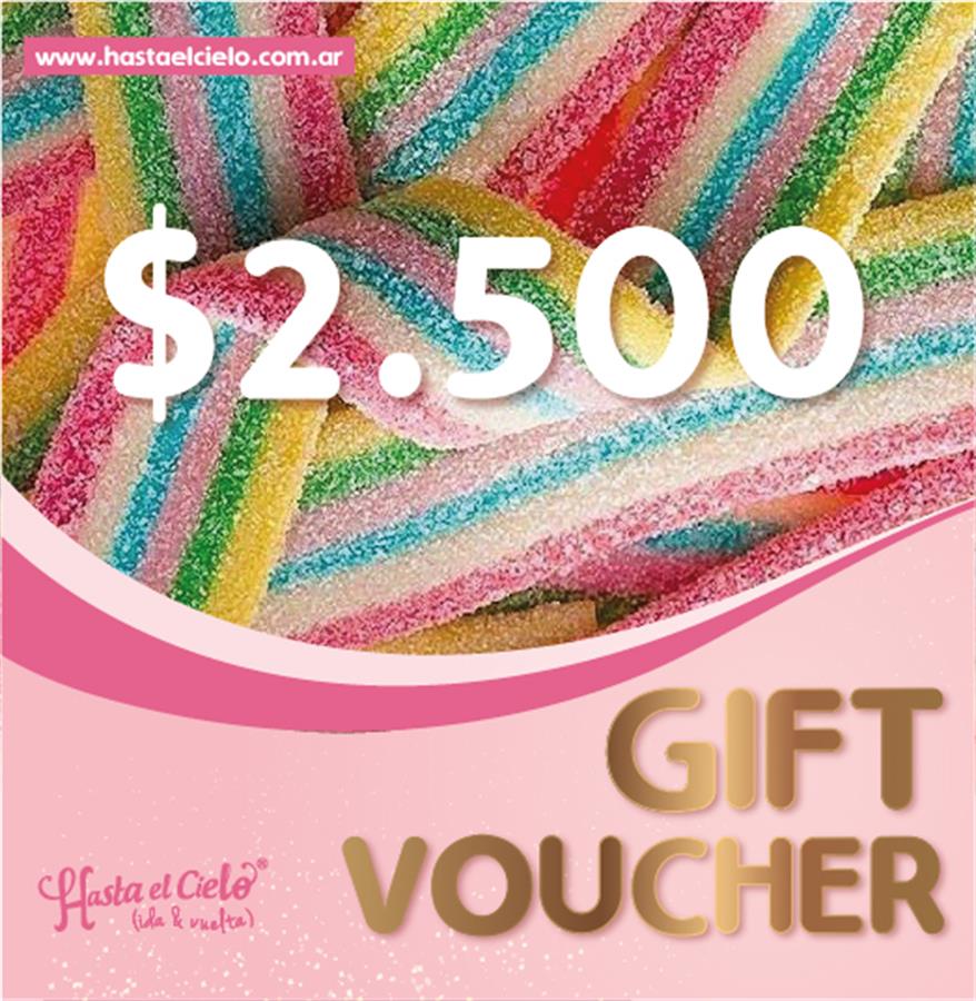 VOUCHER REGALO $2.500