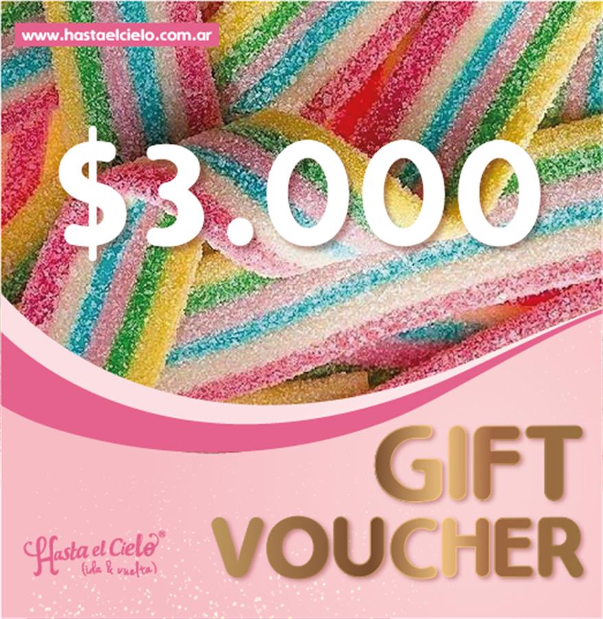 VOUCHER REGALO $3.000