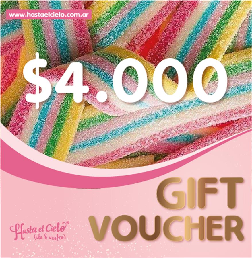 VOUCHER REGALO $4.000