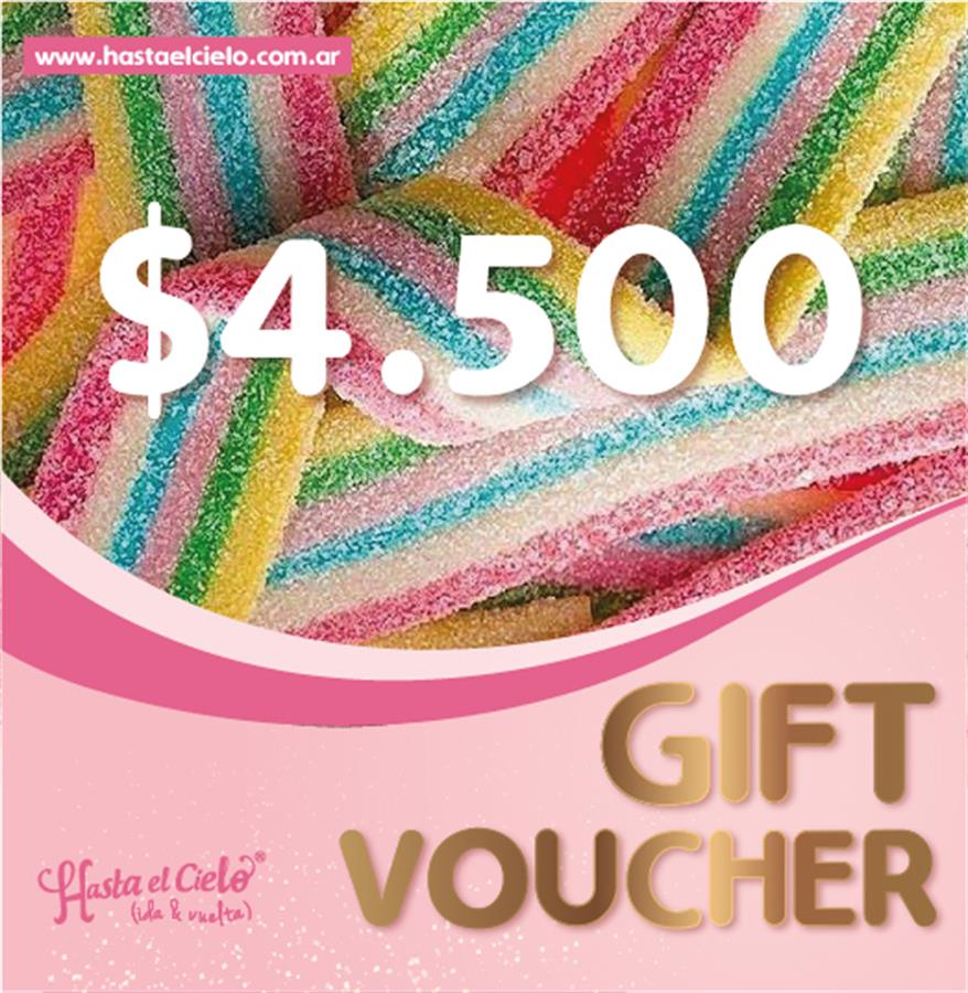 VOUCHER REGALO $4.500