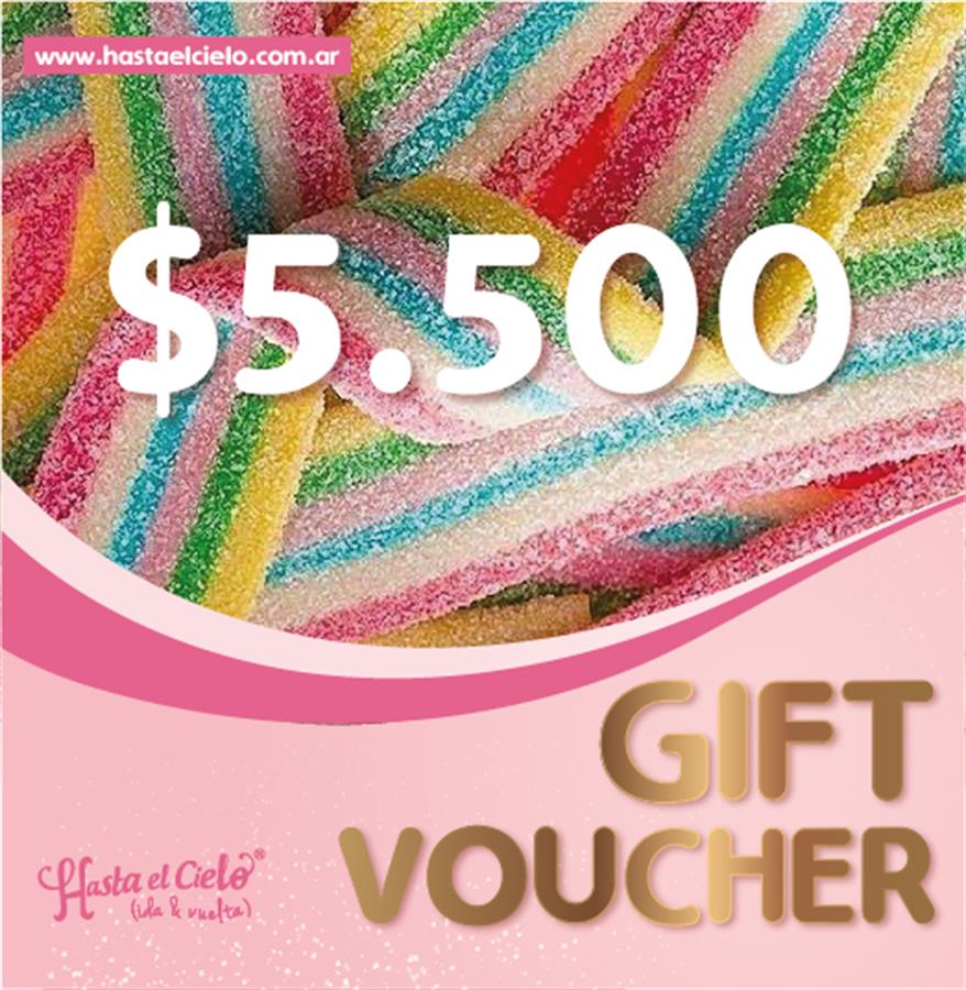 VOUCHER REGALO $5.500