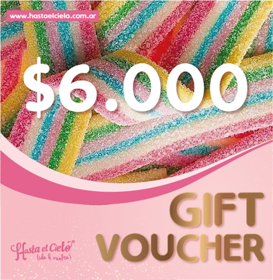 VOUCHER REGALO $6.000
