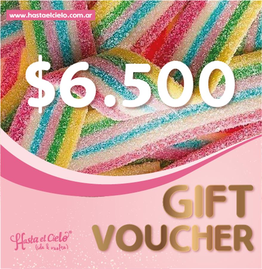 VOUCHER REGALO $6.500