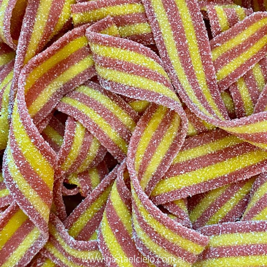 GOMITAS CINTA ACIDA DE CEREZA ROJA Y AMARILLA