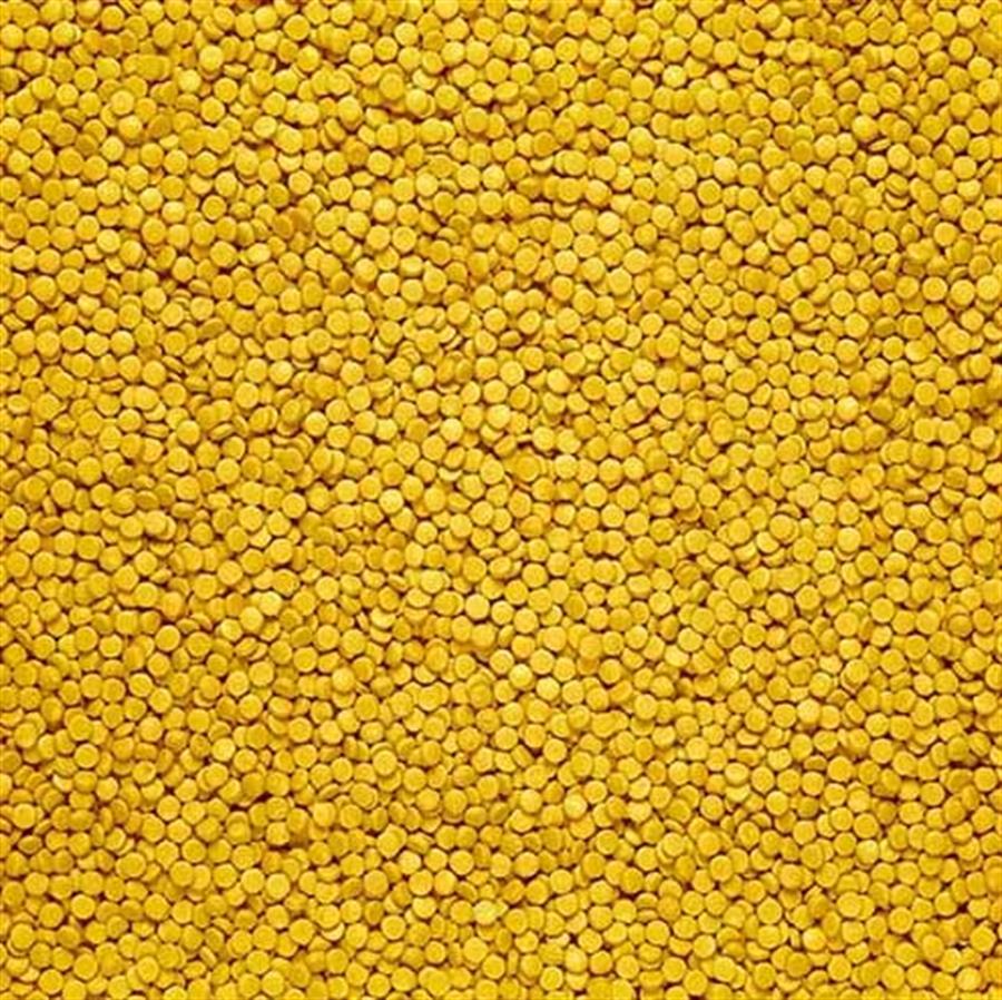 GRANA FORMA CIRCULO COLOR AMARILLO  X 500GR