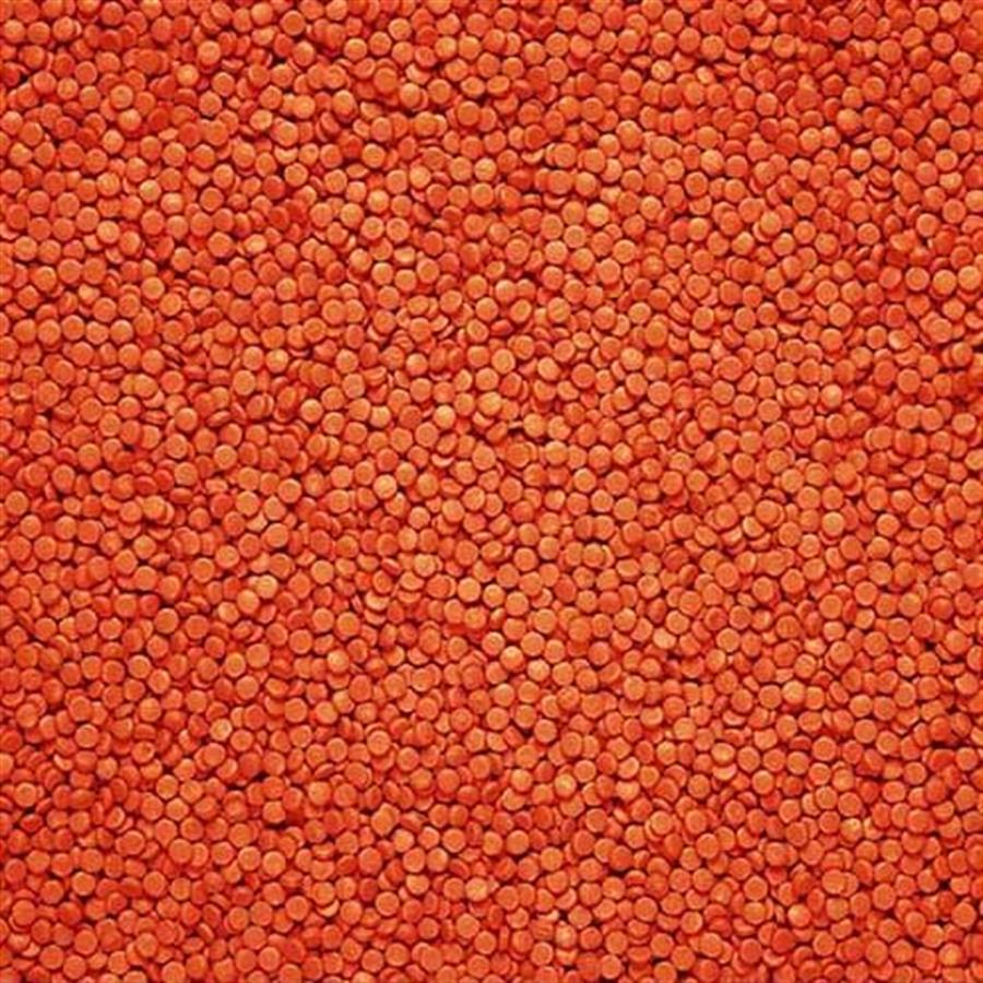 GRANA FORMA CIRCULO COLOR NARANJA  X 500GR