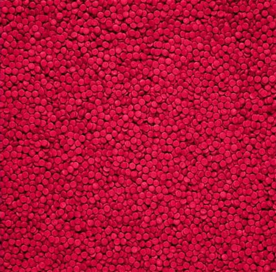 GRANA FORMA CIRCULO COLOR ROJO  X 500GR