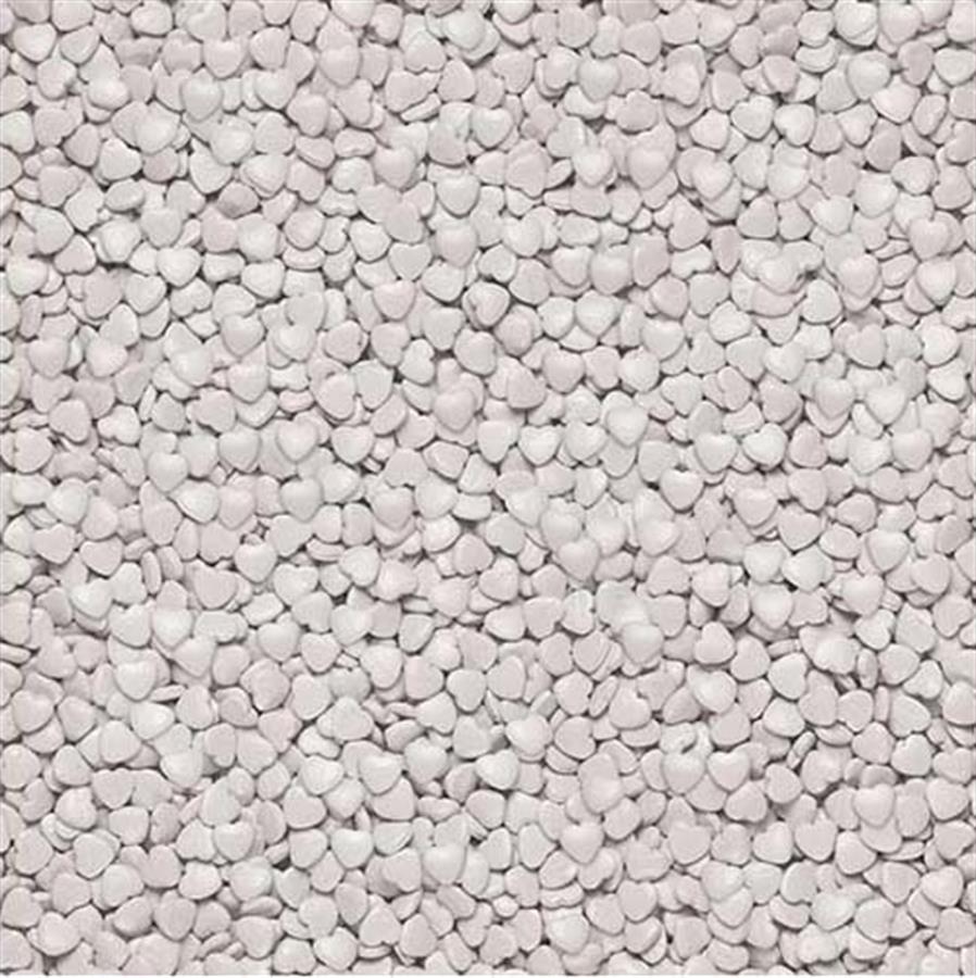 GRANA FORMA CORAZON COLOR BALNCO X 500GR