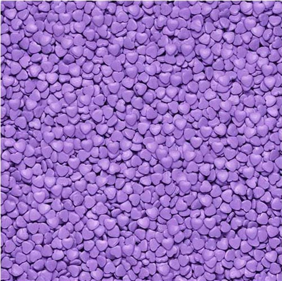GRANA FORMA CORAZON COLOR LILA X 500GR