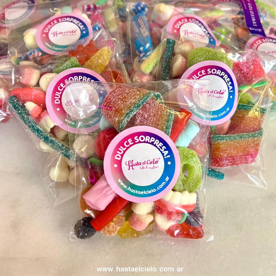 BOLSAS SORPRESITA GOMITAS X 10 UNIDADES