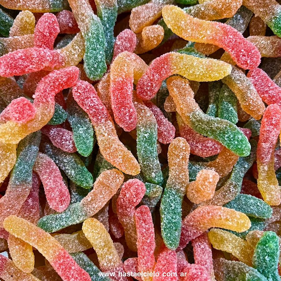 GOMITA GUSANITOS ACIDOS MULTICOLOR B.
