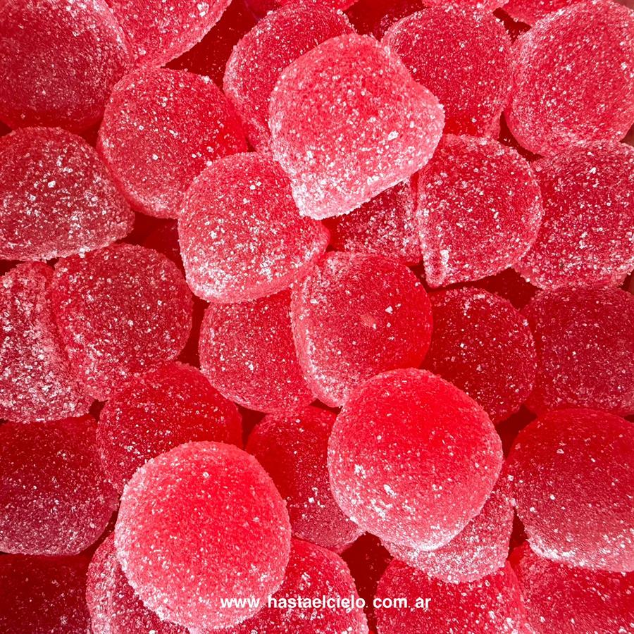 BOMBON BOCHITA ROSA TRANSLUCIDO SABOR FRUTILLA.