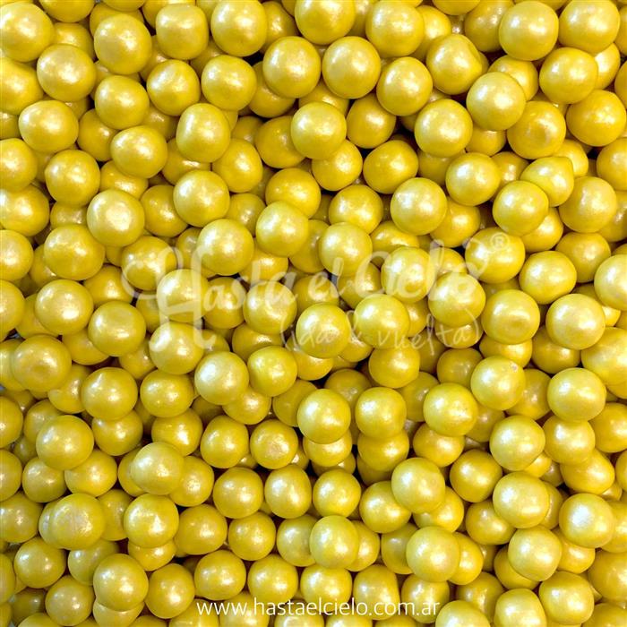 PERLITA DE CHICLE BOLONCITO AMARILLO 1CM.