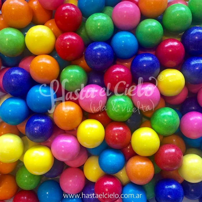 CHICLE BOLON MULTICOLOR 2,5CM APROX.