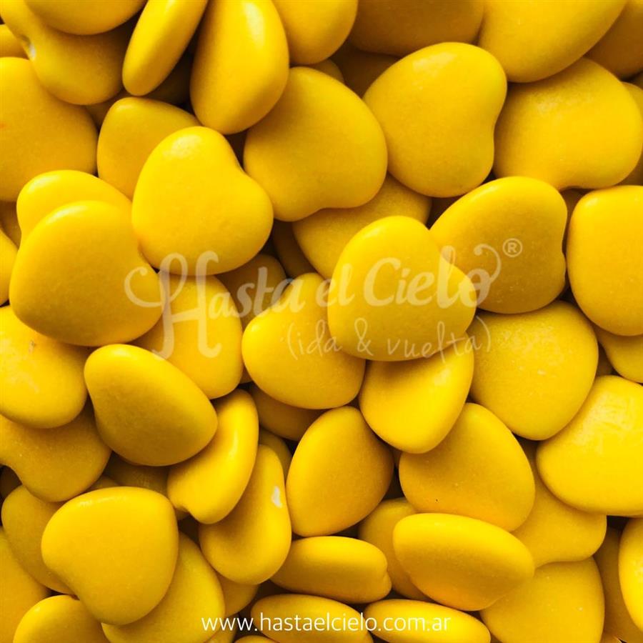 CONFITE CORAZON AMARILLO.