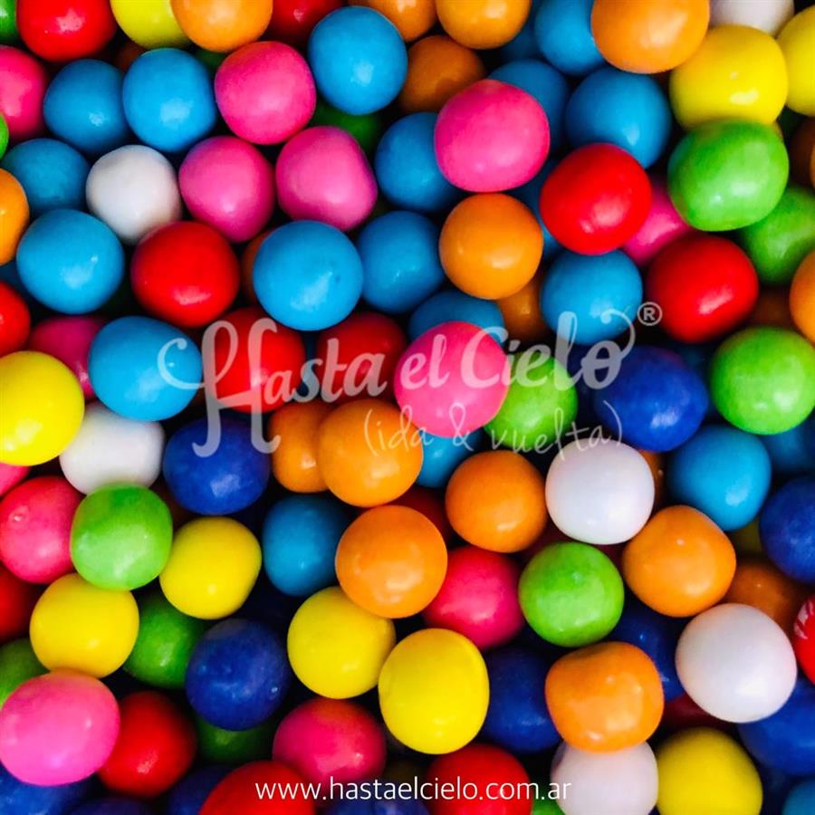 CHICLE BOLONCITO MULTICOLOR 1CM APROX.