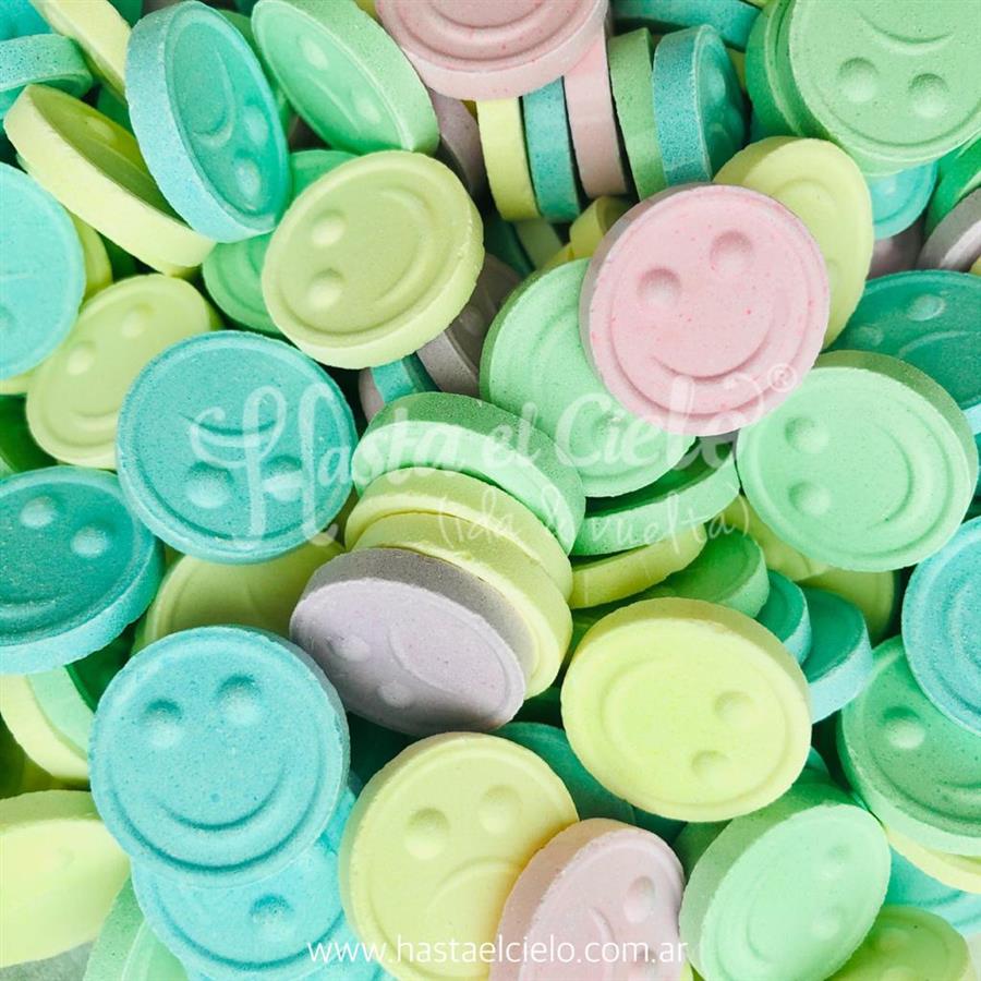PASTILLAS CARITAS PASTEL MULTICOLOR.