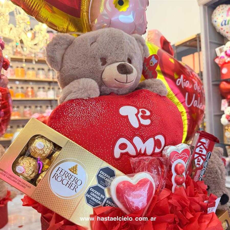 GIGANTE ARREGLO OSO CON CORAZON