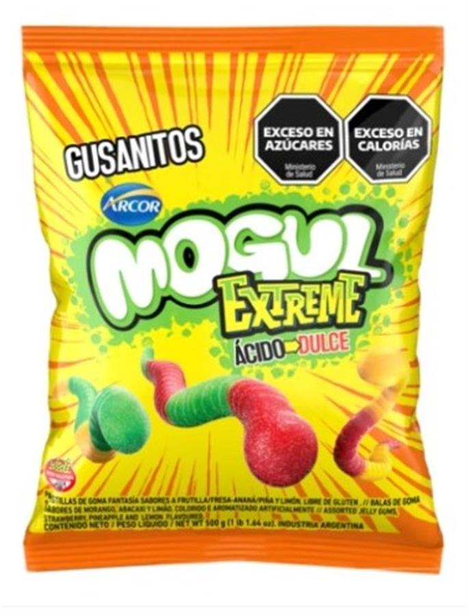 MOGUL GOMITA GUSANITOS ACIDOS X 500GR.