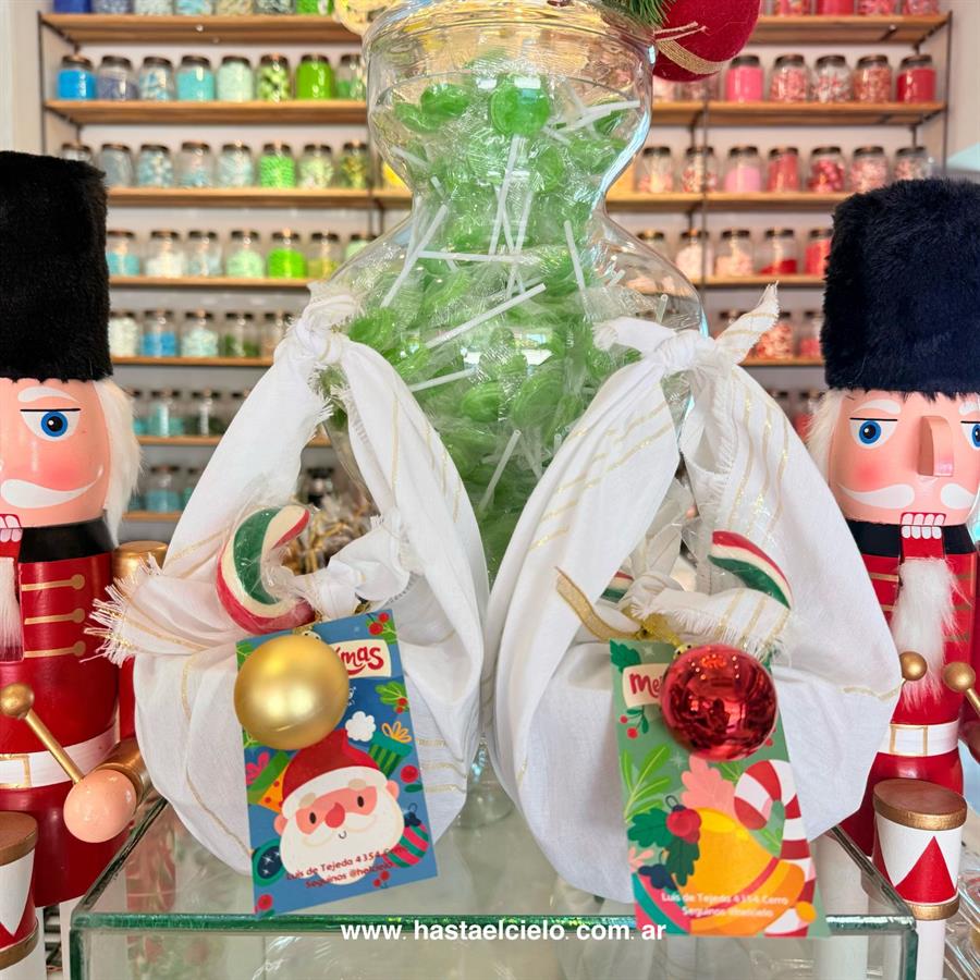 FUROSHIKI NAVIDEÑO + BASTON