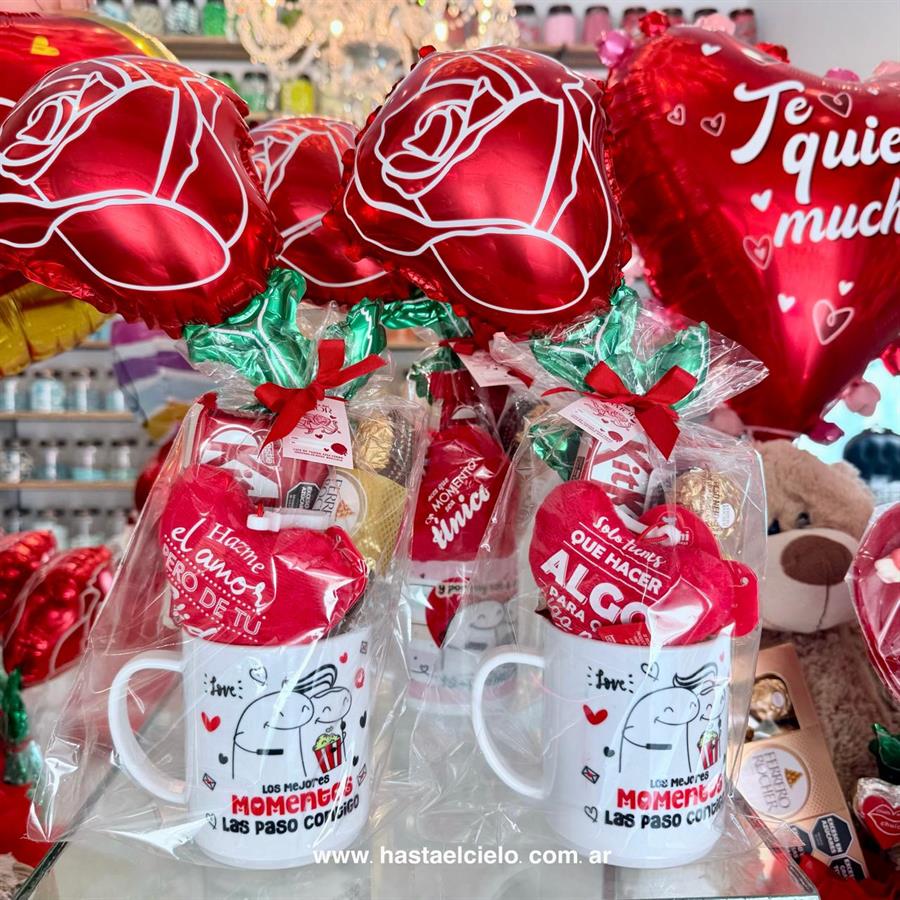 TAZA ARREGLO CHOCOLATES SAN VALENTIN