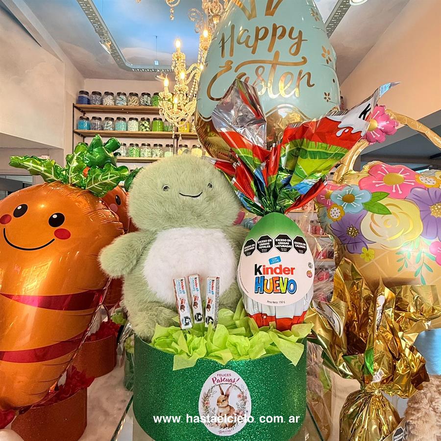 ARREGLO KINDER PELUCHE DINO