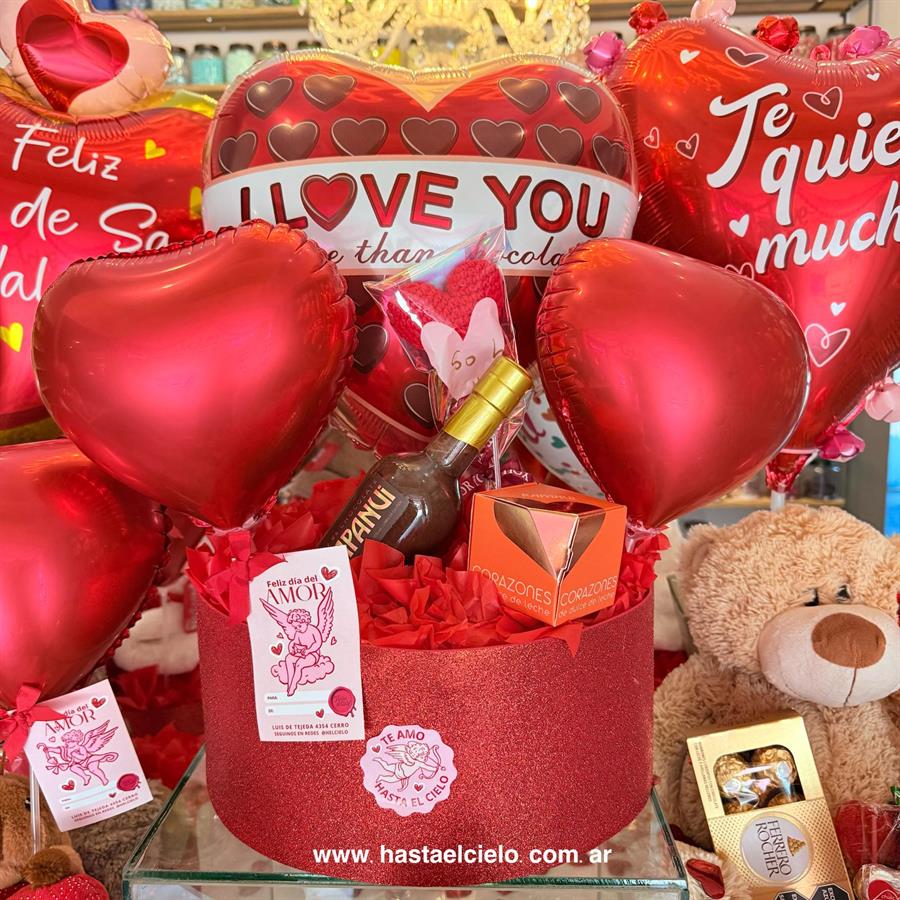 ARREGLO LICOR RAPANUI SAN VALENTIN