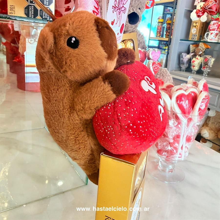 ARREGLO FERRERO CAPIBARA SAN VALENTIN