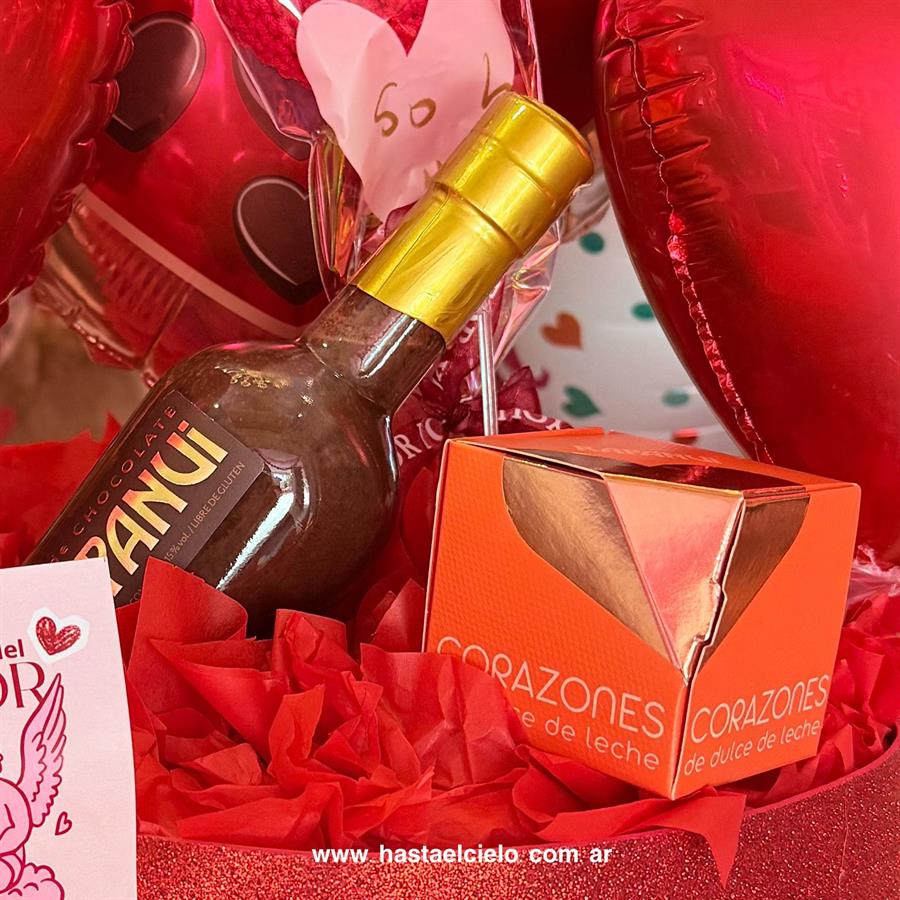 ARREGLO LICOR RAPANUI SAN VALENTIN