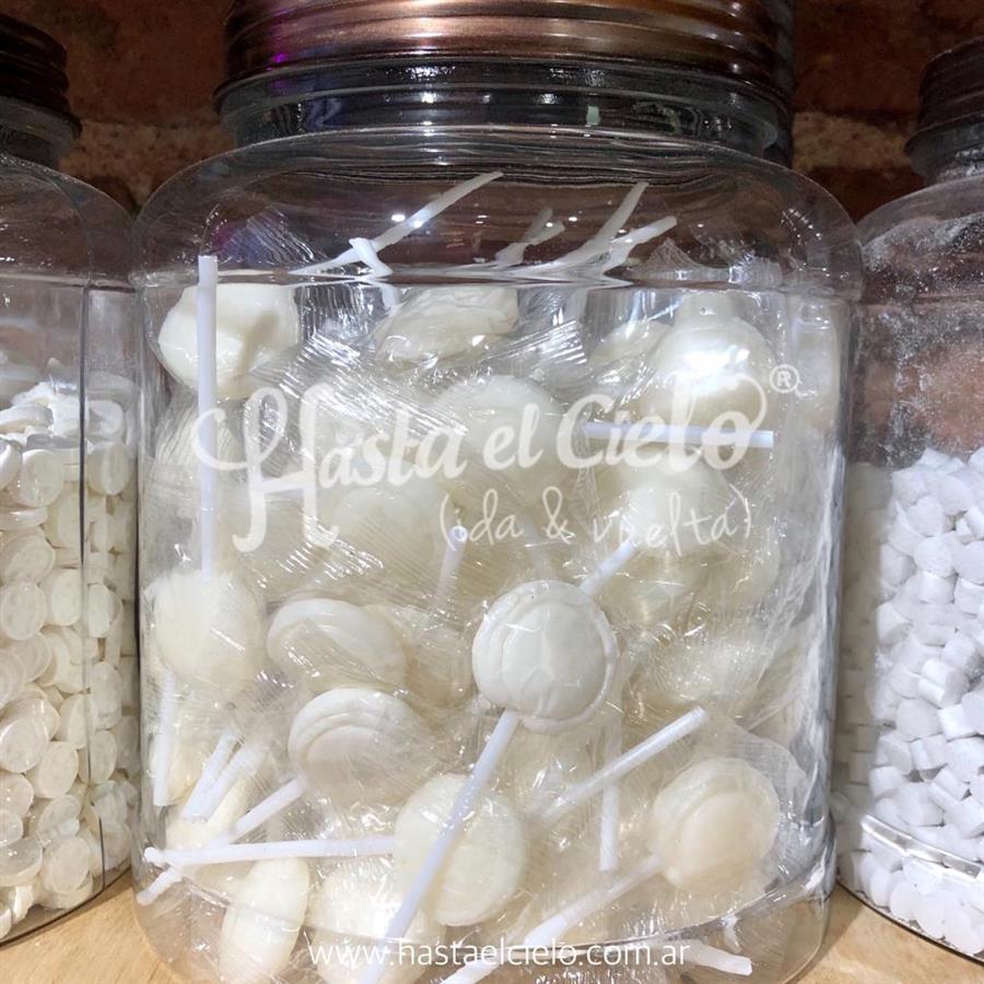 PALETITAS MINI CHUPETINES BLANCO X 25 UNIDADES
