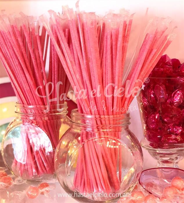 AZUQUITA EN STICKS ROSA X 50 UNIDADES