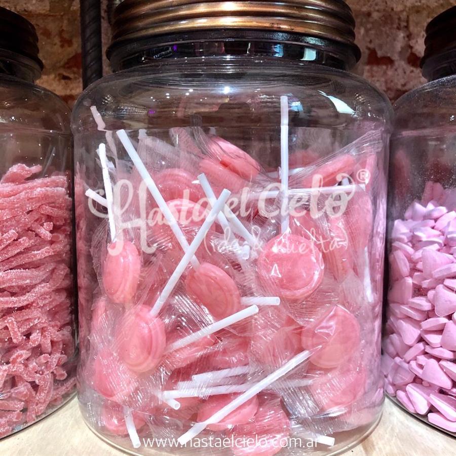 PALETITAS CHUPETINES MINI ROSA X 25 UNIDADES