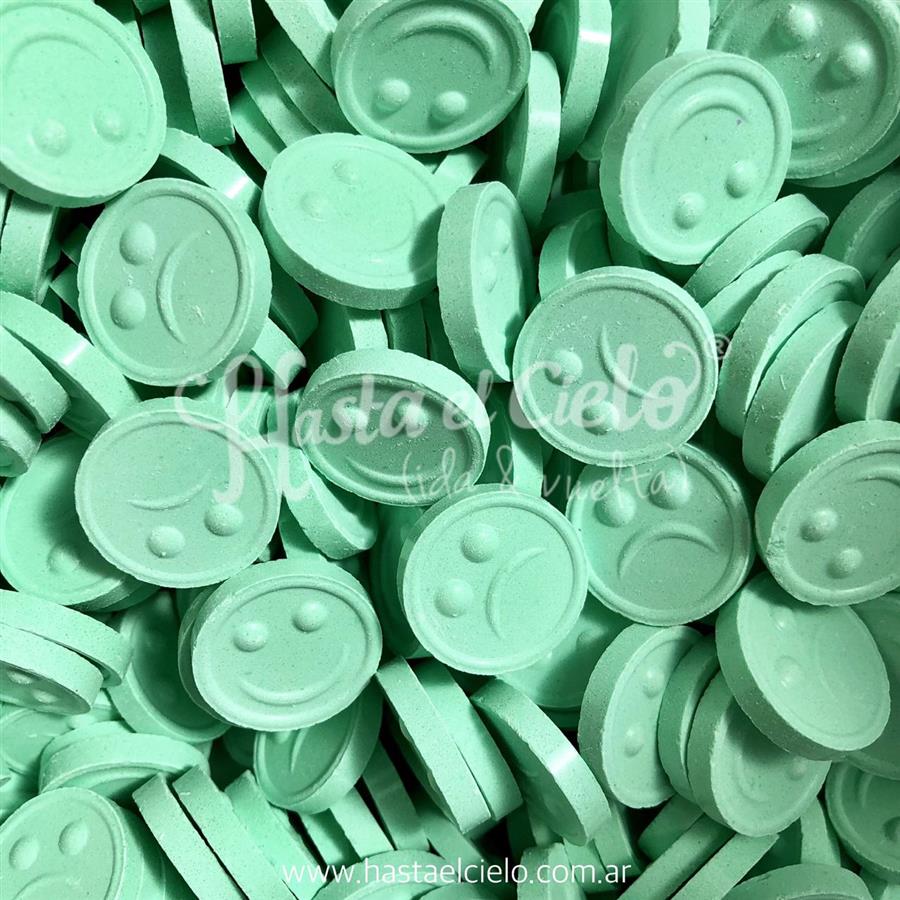 PASTILLAS CARITAS PASTEL VERDE.